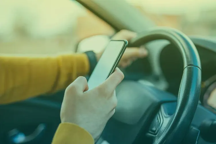 Gebruik geen telefoon in de auto